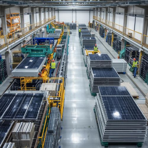 Manufacturing solar installation