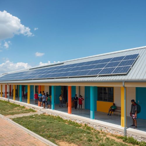 Schools solar install